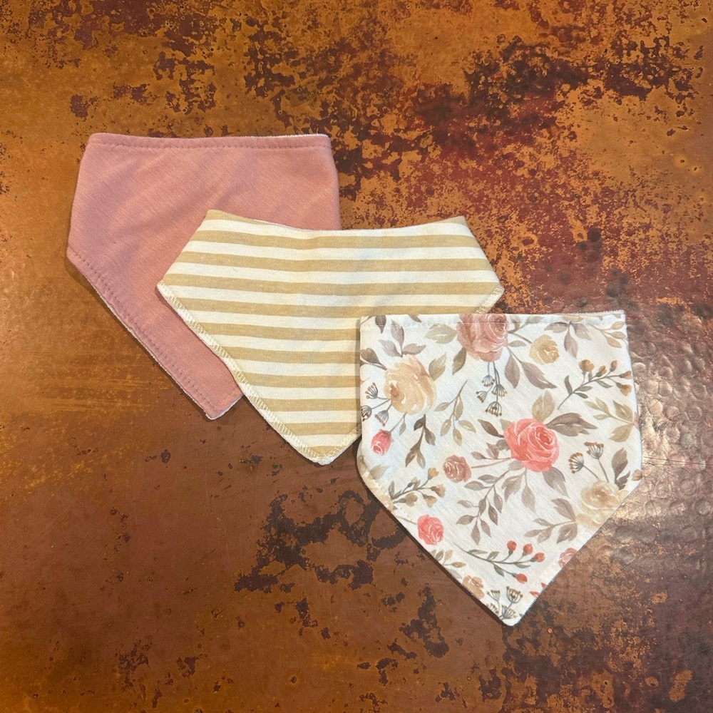 3 Baby Bandanas/Bibs